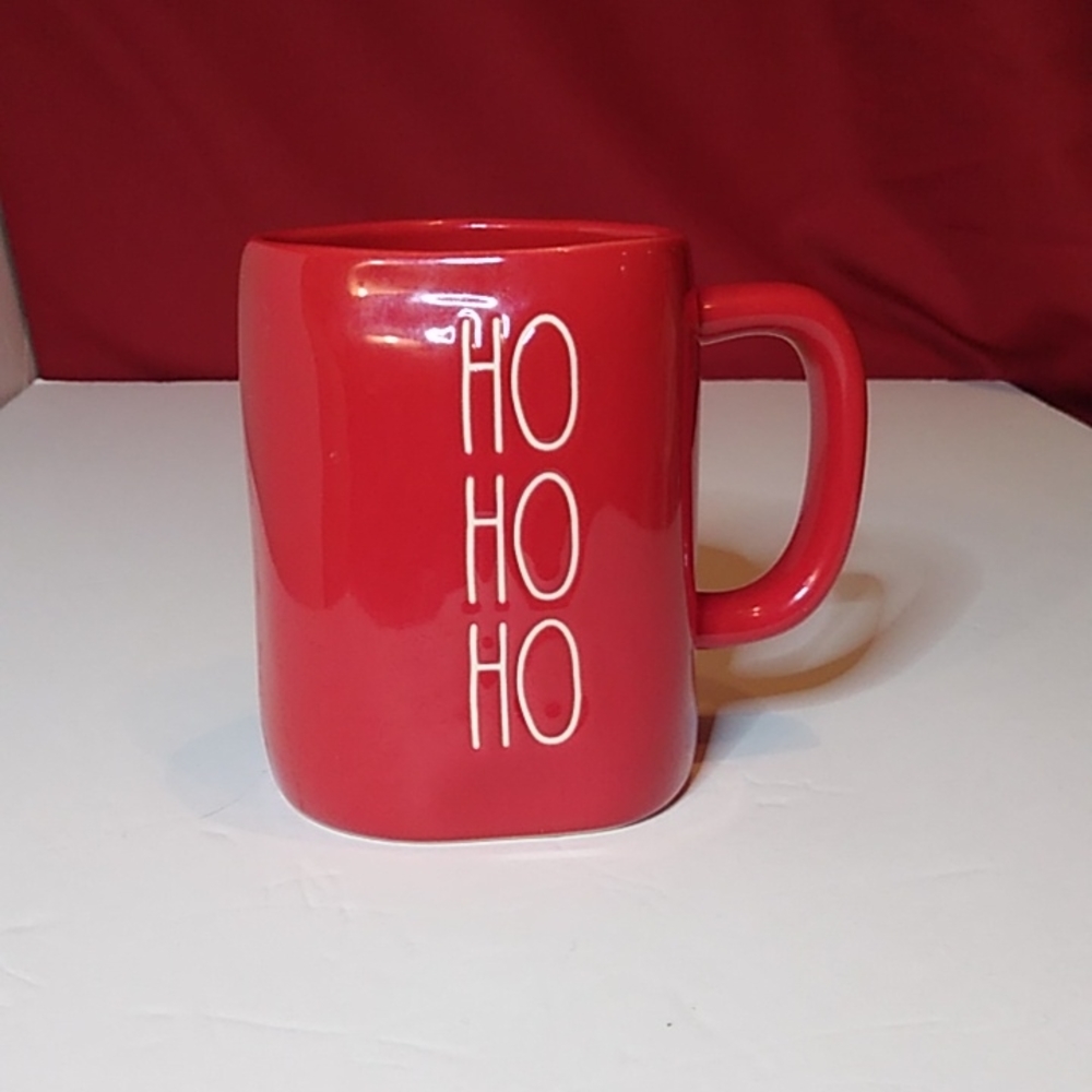 Rae Dunn Christmas mug Ho Ho Ho . Red . Pre-owned like new . 15.00
